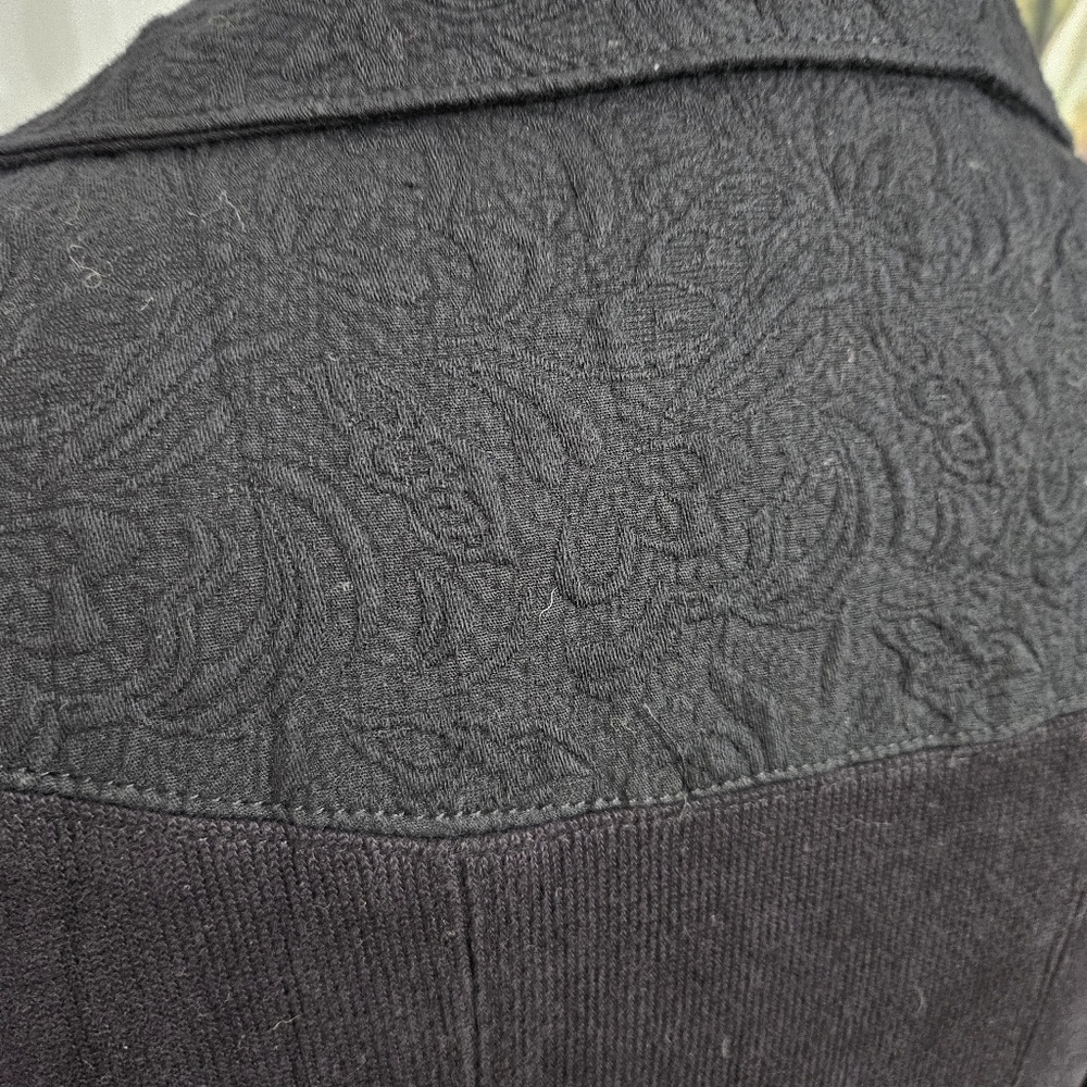 Vintage Free People Womens Size 4 Button Front Long Sleeve Black Jacket U Y2K - Picture 5 of 14
